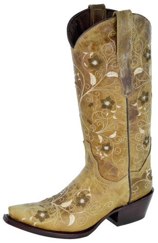 Stivali cowboy donna sabbia - cowboy,