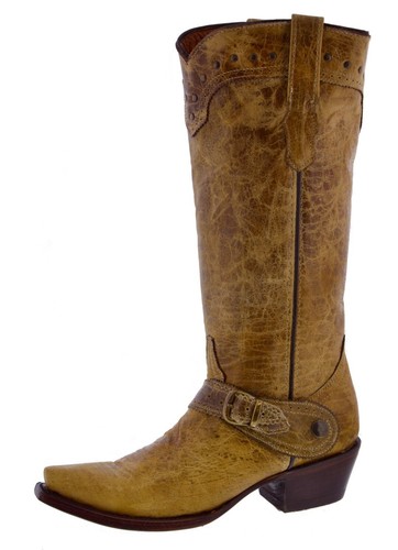 Stivali donna sabbia western